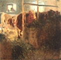 クリムト：牛舎の牛