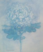 モンドリアン：青い菊